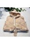 Unisex Children's Muslin Bathrobe - 100% Natural Cotton - Beige - 5