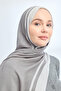 شال أنيق بتصميم هارموني فريم - رمادي - فضي