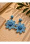 Blue Dream Dangle Earrings |   Raffia Earrings |   Handmade Earrings |   Birthday Gift - 2
