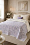 Premium Floral Patterned 100% Cotton Muslin Bedspread, Pique, 4 Seasons - 3