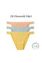 Sandy 100% Cotton Ribbed Women's Panties 3-Pack - Breathable Daily Underwear - 4