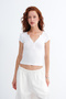 Buttoned Basic T-Shirt P0456 - 5