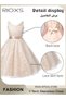 Kids Girls Tulle Princess Dress, Elegant Lace Gowns Dress V Neck Sleeveless Dress for Toddler Girls, - 3
