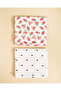 Baby Pink And White Muslin Swaddle Blanket 2 Piece Set