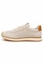 Men's Leather Sneaker Beige Casual Sports Shoes Lightweight Comfortable Casual Walking Shoes - 2