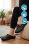 Black Gel Sole Anatomical Closed Front Women's Sabo Slippers 09-130 Z - 2