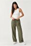 Women's Wide-Legged, Elastic Waist, Drawstring, Flowy Linen-Look Trousers Eleg-2306 - 2