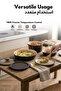 10-Piece Ceramic Nonstick Cookware Set with Detachable Handle, PFAS-Free Healthy Cooking Pots & Pans, Stackable Design with Pour Spouts - 4