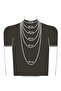 Cat Silver Plated Knitted Chain Necklace - 5