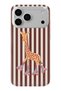 Cute Giraffe Patterned Transparent Phone Case Compatible with iPhone 18 Pro