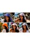 Women's Safari Tie-Back Hair Bandana, Visor Hat, Trendy Summer Beach Bandana - 5