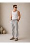 Luca Linen Lace-Up Relax Fit Men's Trousers - 4