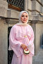 Women's Front Tie Cape Dress Pink - 3