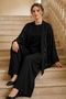 Sequined Hijab Suit A9268 Black - 4