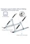 Foldable Laptop Stand, Portable Aluminum Ergonomic Riser with Adjustable Height & Angle, Heat Dissipating Ventilated Design, Extra Strong - 2