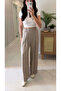 Venali Beige Linen Trousers - 2