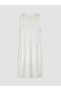 White Mesh Lace Beach Dress
