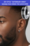 Zet Style Aeternum Virex – Warrior Spirit Men's Steel Hoop Single Earring (10 mm) – Stainless Steel - 5