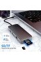 10-in-1 USB-C Hub Docking Station with 4K HDMI, 100W PD, USB 3.0, RJ45, SD/TF Card Reader - 3