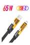 4 in 1 Convertible Metal Fast Data Cable, Braided 65W USB C USB A for iPhone/iPad/MacBook/Samsung/Android