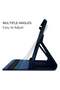 Samsung Galaxy Tab A7 Lite 8.7 2021 Case - 360 Degree Rotating Stand [Auto Sleep/Wake] Folio Leather Smart Cover (Navy Blue) - 4