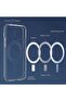 iPhone 12 Pro Clear Magnetic Cover | MagSafe Compatible | Hybrid Protective Clear Hard Back Case - 2