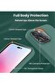 Designed for iPhone 14 Pro Max Case, Silicone Phone Case with [2 Screen Protectors] + [2 Camera Lens Protectors] and Soft Anti-Scratch Microfiber Lining Inside, 6.7 inch, Midnight Green - 2