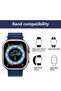 Ocean Silicone Sport Band for Apple Watch 38/40/41mm SE Series 8/7/6/5/4/3/2/1 (Midnight Blue) - 2