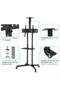 DG60B FS Mobile/Rolling TV Cart with Lockable Wheels, Floor TV Stand 32-75 Inch, LED & LCD Screen TV Trolley - 3