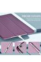 iPad 10.2 Case - Slim Translucent Hard PC Protective Smart Cover with Stand - Purple - 6