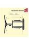 TV Bracket 32"-55" Flat Panel LED LCD TV Wall Mount Full Motion 3 Swing Arms Monitor Holder - 3