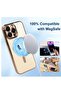 Magnetic Case for iPhone 15 Pro Max [MagSafe] Full Camera Protection Clear Plating Luxury Cover - 3