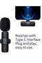 Mini Wireless Lavalier Microphone 360° Omnidirectional Lapel Mic Noise Reduction Compatible with Type-C Android - 2