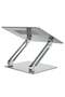 Adjustable Laptop Stand Silver | Ergonomic Laptop Riser for Desk, Portable & Sturdy, Height Adjustable - 3