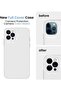 for iPhone 14 Pro Max Case, Silicone Upgraded [Camera Protection] Phone Case with [2 Screen Protectors], Soft Anti-Scratch Microfiber Lining Inside, 6.7 inch, White - 3