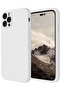 for iPhone 14 Pro Max Case, Silicone Upgraded [Camera Protection] Phone Case with [2 Screen Protectors], Soft Anti-Scratch Microfiber Lining Inside, 6.7 inch, White