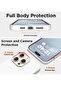 Compatible with iPhone 15 Pro Max Liquid Silicone Full Body Shockproof Protective Case - White - 4