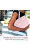 iPad 10.2 Case - Slim Translucent Hard PC Protective Smart Cover with Stand - Light Pink - 6