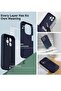 Liquid Silicone Shockproof Case for iPhone 15 Pro Max 6.7 inch 2023, Midnight Blue - 4