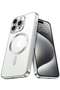 iPhone 15 Pro Magnetic Clear Case – Transparent Electroplated Design, Ideal for Women, Girls, Men