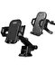 Car Mobile Holder, 360 Degree Rotation & Adjustable Mobile Stand for Car Dashboard Windshield and Air Vent Black (HD693- - 3