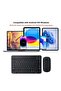 Rechargeable Bluetooth Keyboard and Mouse Combo Ultra-Slim Portable Compact Wireless Mouse Keyboard Set - 2