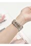Replacement Band Compatible with Apple Watch 45mm/44mm/42mm, Stainless Steel Solid Strap - 6
