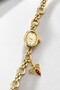 Gress Women's Gold Bee Charm Bracelet Watch with Oval White Dial Steel Chain Band Luxury Vintage Elegant Women's Wristwatch 2026