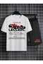 Charles Leclerc Printed 100% Cotton Crewneck Children's T-Shirt-Shorts F1 Dual Set