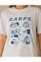 تي شيرت نسائي كبير الحجم مطبوع عليه Carpe - 2