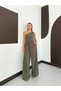 One-Shoulder Gathered Detailed Wide-Leg Jumpsuit - 3