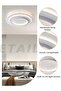 YATAI LIGHTING Modern Round LED Ceiling Light, 100W Built-In LED Fixture with Three-Color Dimming (3000K-6000K) and Switch Control - 4