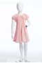 Girl's Rose Detailed Pink Dress 3-7 Years 5883 - 4
