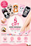 Women's Cat Patterned Booties Socks 5 Pairs Cotton Soft Flexible Daily Socks Set - 2